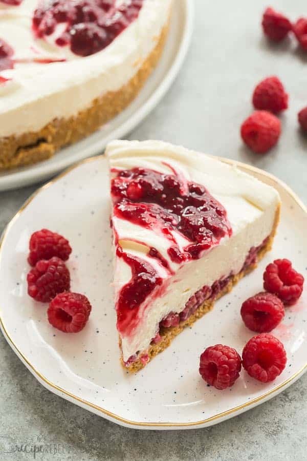 White Chocolate Raspberry Cheesecake